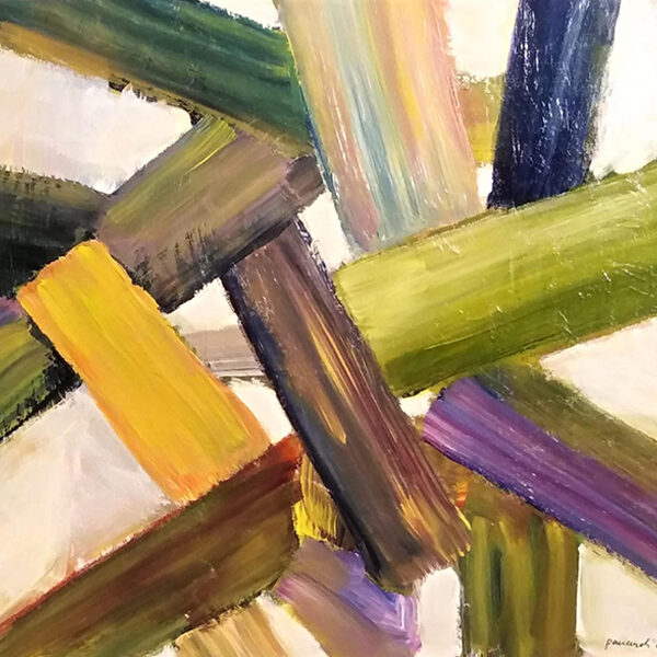 Algoritmo - acrilici su compensato - cm 55x45 - anno 2019