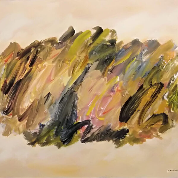 Alla base di un paesaggio - acrilici su compensato - cm 50x40 - anno 2016