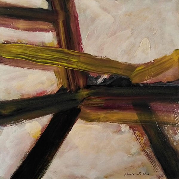 Astratto neolitico... neonato... - acrilici su compensato - cm 41x40 - anno 2014