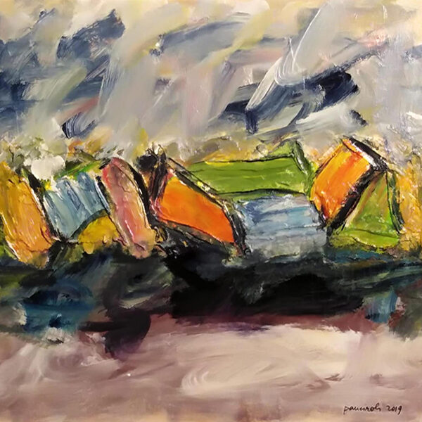 Di notte un sogno - acrilici su cartone telato - cm 50x40 - anno 2019