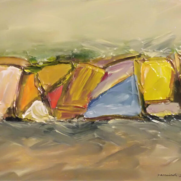 Il viaggio - acrilici su cartone telato - cm 40x30 - anno 2018
