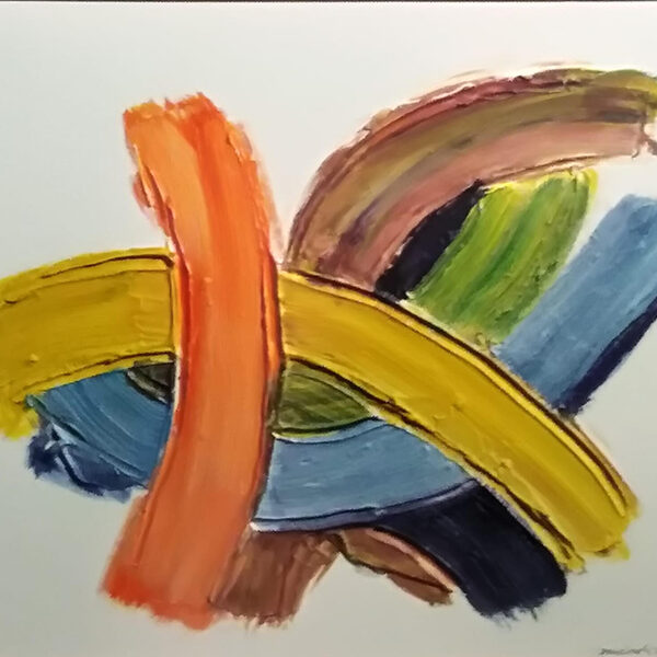Procedimento intuitivo - acrilici su cartone telato - cm 50x40 - anno 2019
