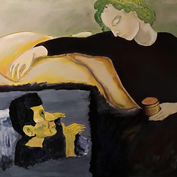 Simbolismo aggiornato - acrilici su compensato - cm83x60 - anno 2007